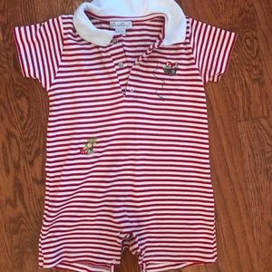 Kissy Kissy Striped Romper